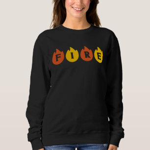 FIRE Couples Matching Halloween Party Last Minute  Sweatshirt