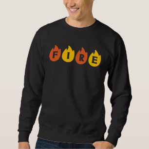 FIRE Couples Matching Halloween Party Last Minute  Sweatshirt