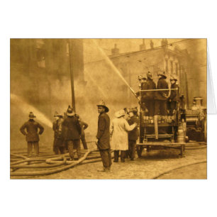 Fire Crew in Action - Vintage
