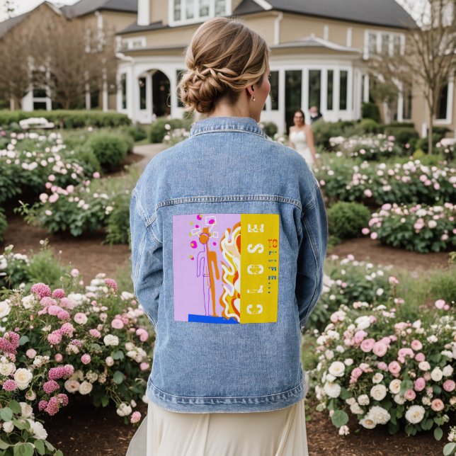 fire denim jacket (Wedding Back)