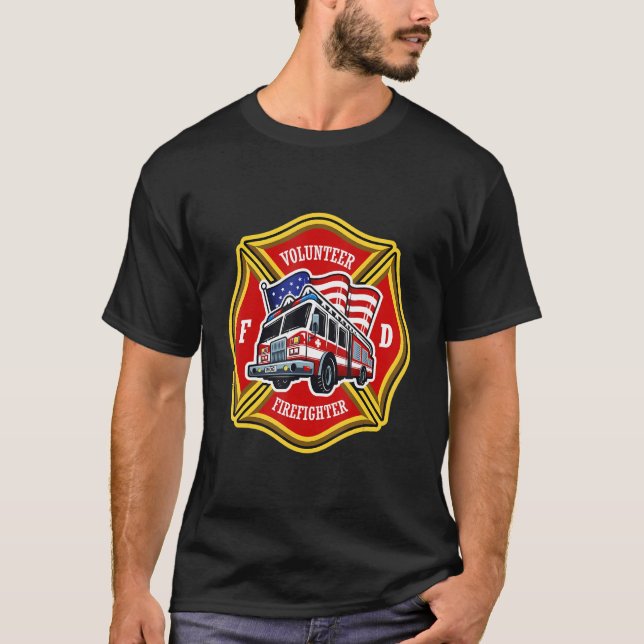 Fire Dep  Fire man  Fire Dept Fire Fighter 4 T-Shirt (Front)