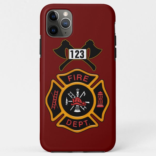 Fire Department Badge Case-Mate iPhone Case (Back)