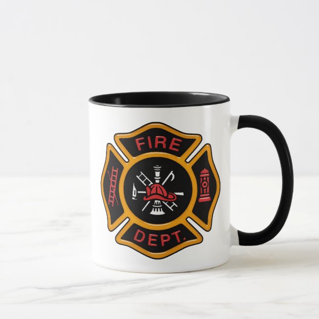 Fire Department Badge Mug (Right)