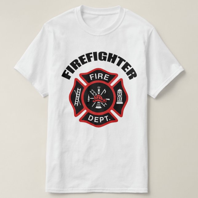 Fire Department Badge T-Shirt (Design Front)