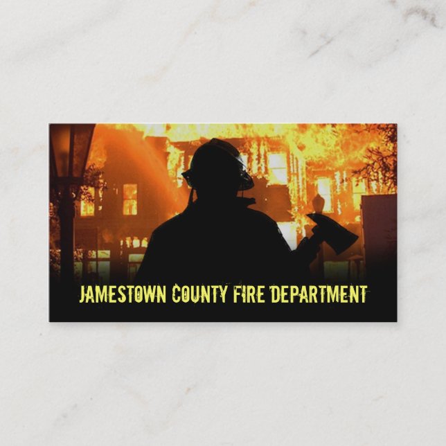 Fire Department Business Cards (Front)
