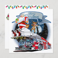 Fire Department Christmas HD Print
