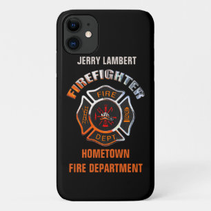 Fire Department Chrome Name Template iPhone 11 Case