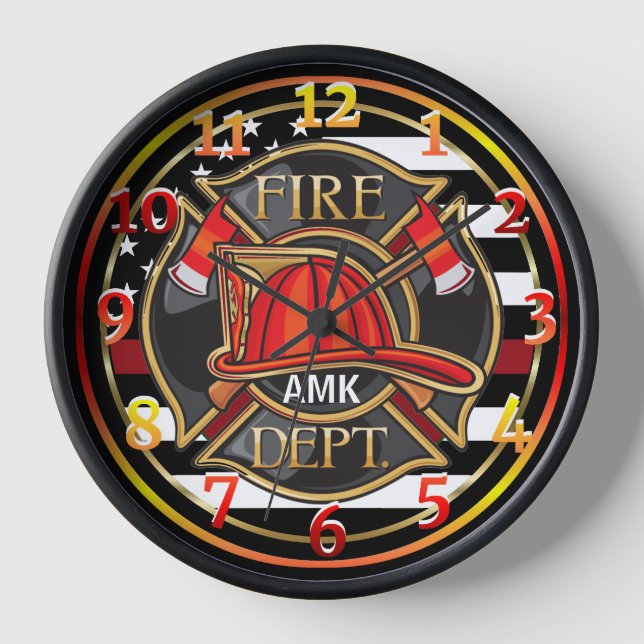 FIRE DEPARTMENT  CLOCK (Front)