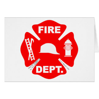 Fire Department Emblem - Card