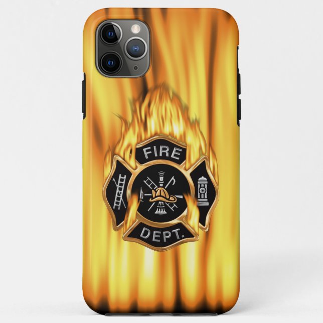 Fire Department Flames Case-Mate iPhone Case (Back)