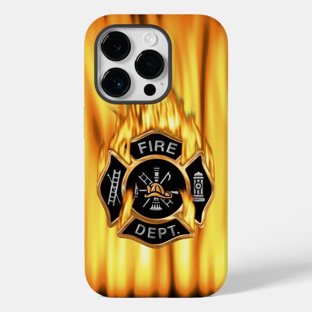 Fire Department Flames Case-Mate iPhone Case (Back)