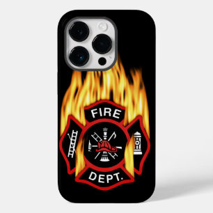 Fire Department Flaming Badge Case-Mate iPhone 14 Pro Case