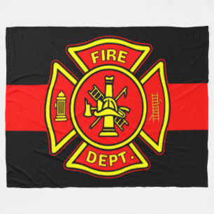 FIRE DEPARTMENT FLEECE BLANKET