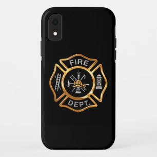 Fire Department  Gold Badge iPhone XR Case