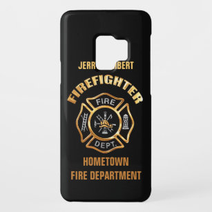 Fire Department Gold Name Template Case-Mate Samsung Galaxy S9 Case