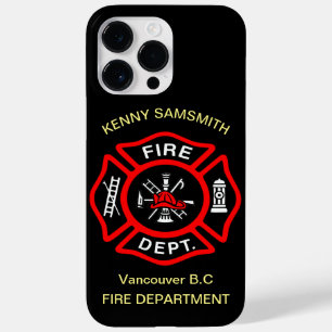 Fire Department logo Black And Red Badge11 Case-Mate iPhone 14 Pro Max Case