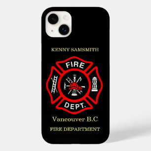 Fire Department logo Black And Red Badge11 Case-Mate iPhone 14 Plus Case