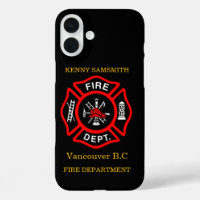 Fire Department logo Black And Red Badge11