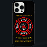 Fire Department logo Black And Red Badge11 iPhone 16 Pro Max Case<br><div class="desc">Fire Department logo Black And Red Badge With Fire Axes and ladder.
Great for firemen and first respondents. Personalise with your name and department home town and more.monogram</div>