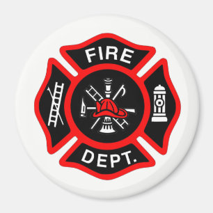 Fire Department Maltese Cross Magnet
