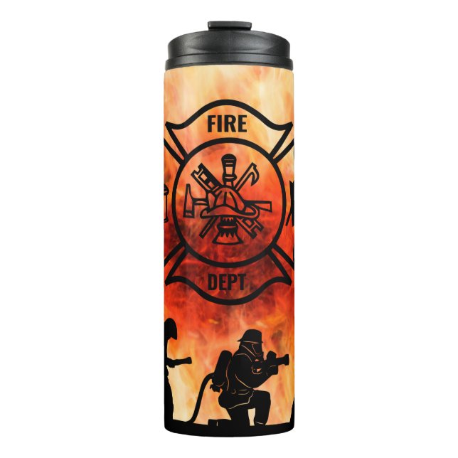 Fire Department Maltese Cross Thermal Tumbler (Front)