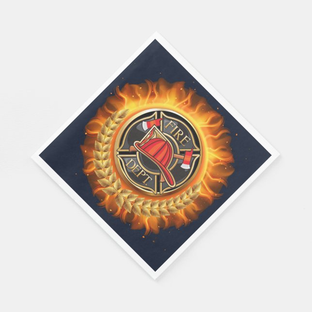 Fire Department Napkin (Corner)