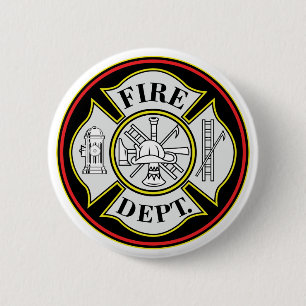 Fire Department Round Badge