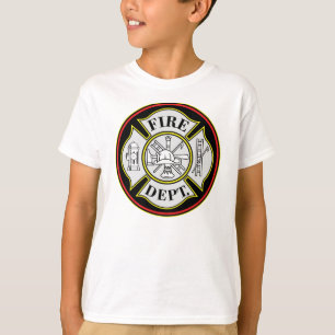 Fire Department Round Badge T-Shirt
