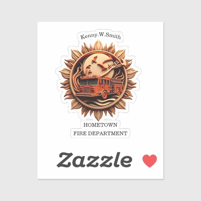 Fire Departments Badge radiating prestige, Honour (Sheet)