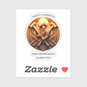 Fire Departments Badge symbolizing bravery