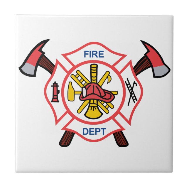 Fire Dept Ceramic Tile (Front)