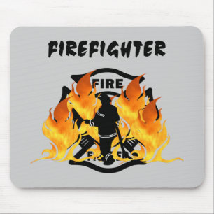 Fire Dept Flames Mouse Pad