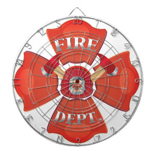 Fire Dept Logo Dartboard