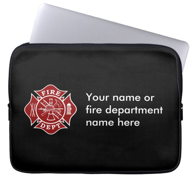 Fire Dept Maltese Cross Laptop Bag (Front)