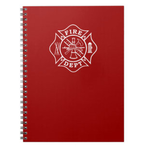 Fire Dept Maltese Cross Note Pad Notebook