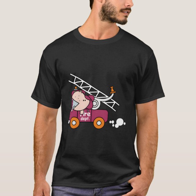 Fire Dept Shirt Firefighter Kids Gift (Front)
