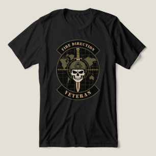 Fire Direction Veteran Artillery Emblem Tri-Blend Shirt