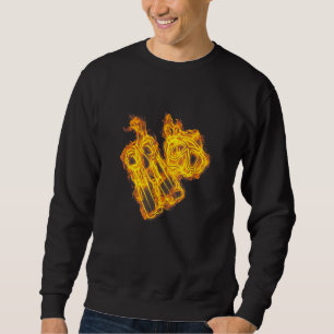 Fire Diving Fins And Goggles Flame Scuba Diving Di Sweatshirt