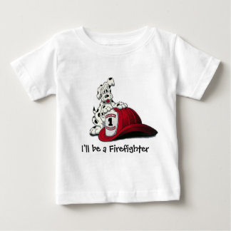 Fire Dog, I'll be a Firefighter Baby T-Shirt