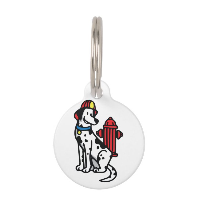 Fire Dog Pet Tag (Front)
