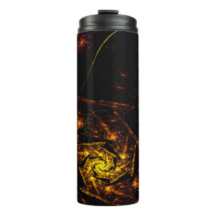 Fire Down Below Abstract Thermal Tumbler