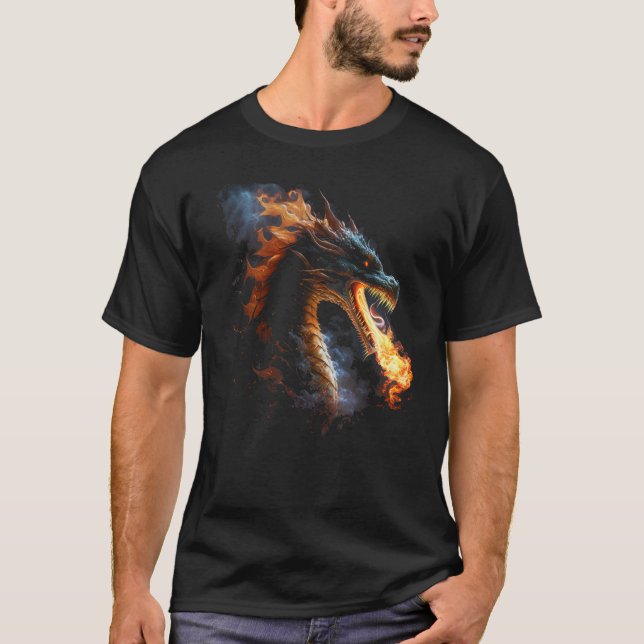Fire Dragon Artwork T-Shirt (Front)