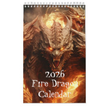 Fire Dragon Calendar, Dragon Calendar