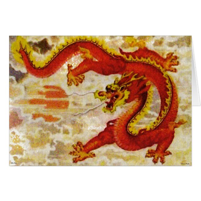 Fire Dragon Card (Front Horizontal)