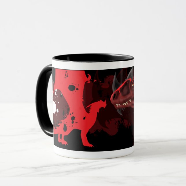 Fire Dragon (Dark Version) Mug (Front Left)