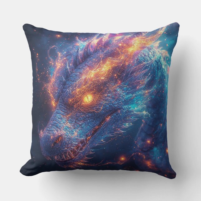 🐉 Fire Dragon Energy Fantasy Decor  🔥 Cushion (Front)