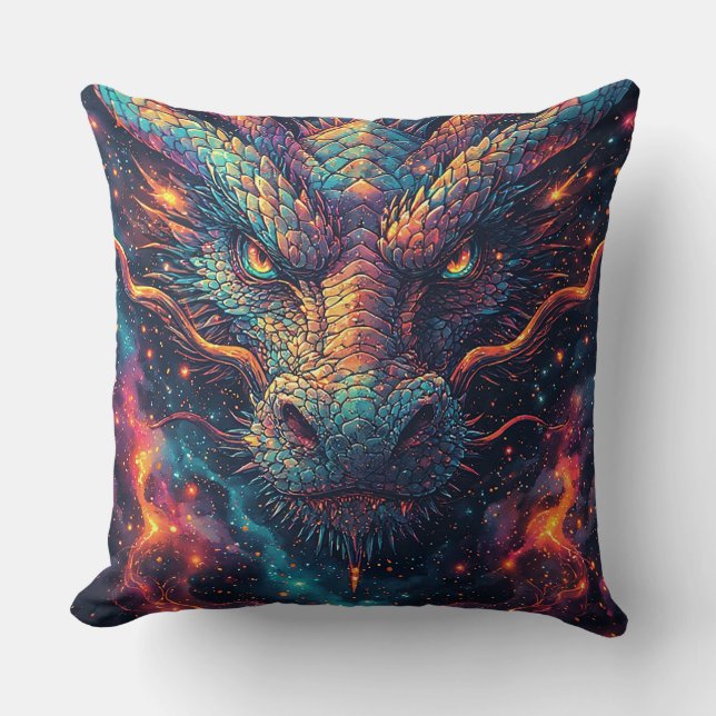 🐉 Fire Dragon Energy Mythical Home Decor 🔥 Cushion (Front)