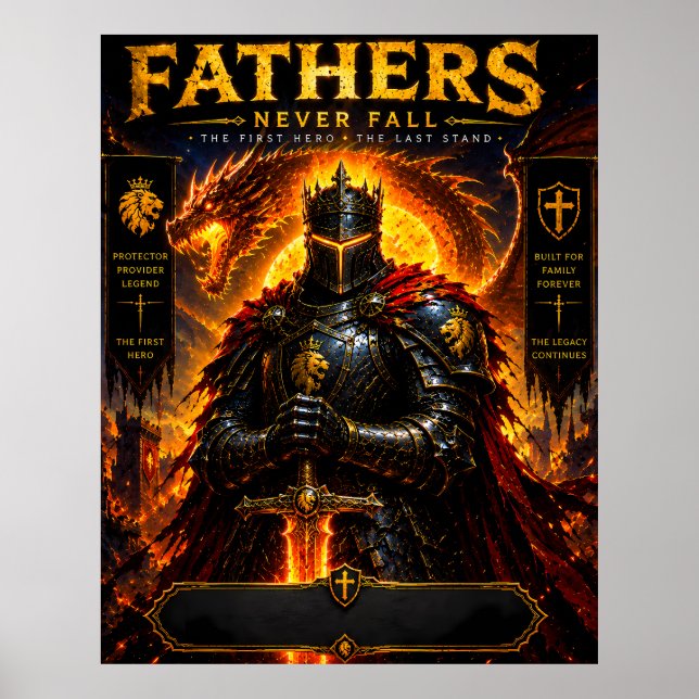 Fire Dragon Father Poster (Front)