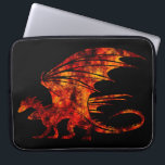 Fire Dragon Laptop Sleeve<br><div class="desc">An image of a dragon with a fiery pattern.</div>