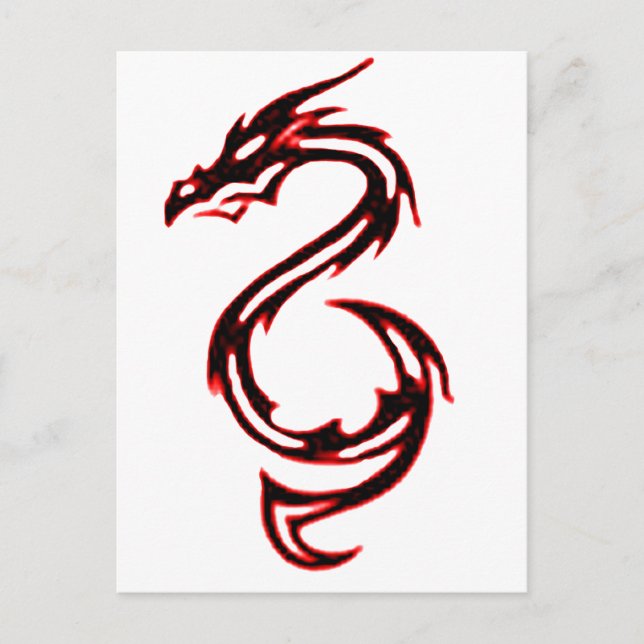 Fire Dragon Postcard (Front)